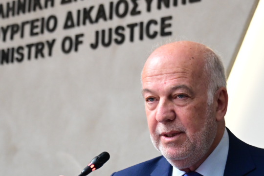 Ο υπουργός Δικαιοσύνης, Γιώργος Φλωρίδης